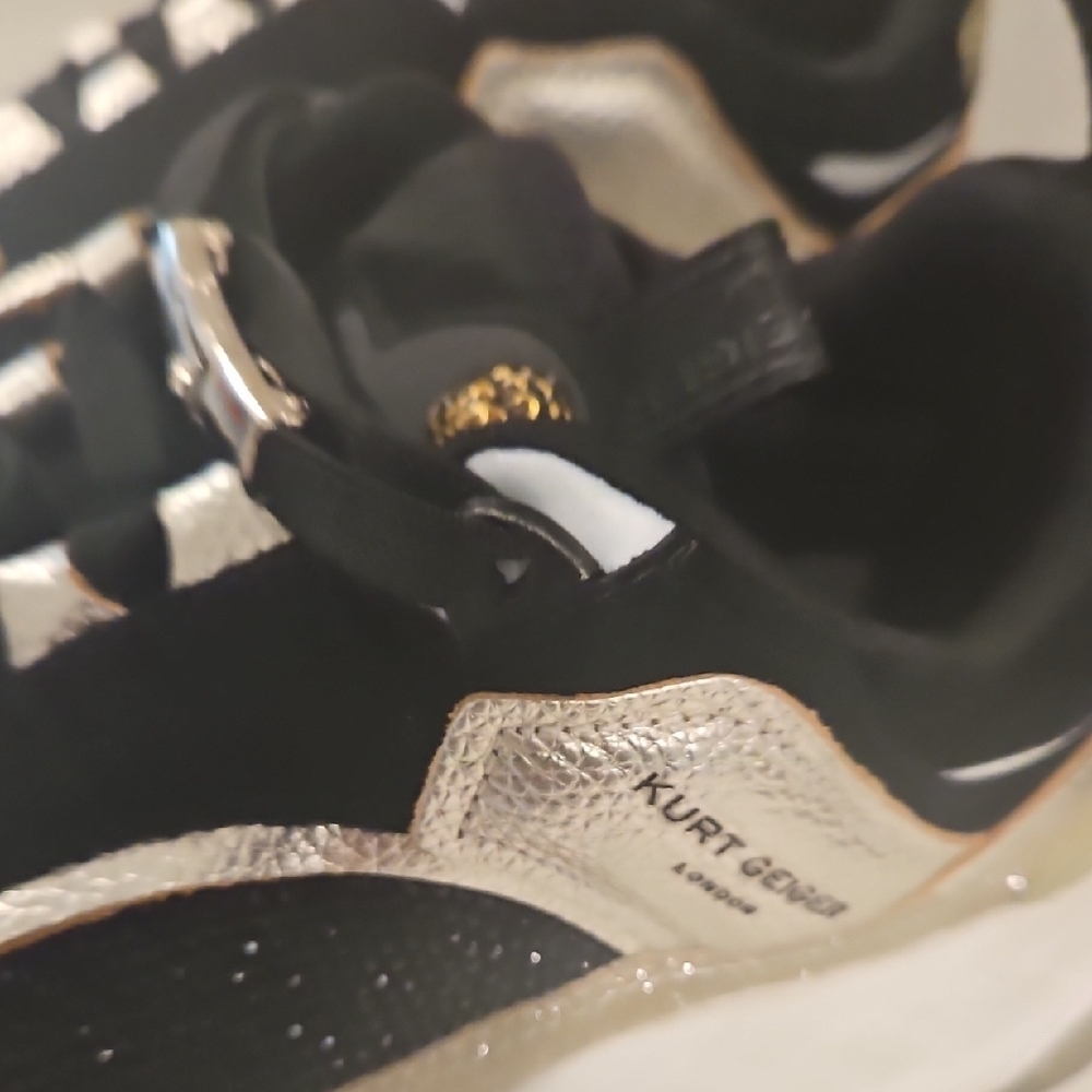 Kurt Geiger Black and Gold Sneakers - Picture 3 of 8